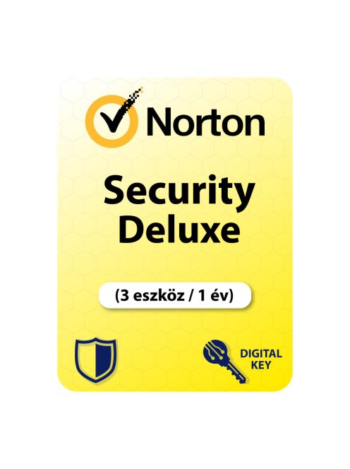Norton Security Deluxe (EU) (3 eszköz / 1 év) digitális licence kulcs  letöltés