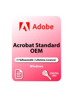 Adobe Acrobat Standard 2017 OEM (1 felhasználó / Lifetime Licence) WIN digitális licence kulcs
