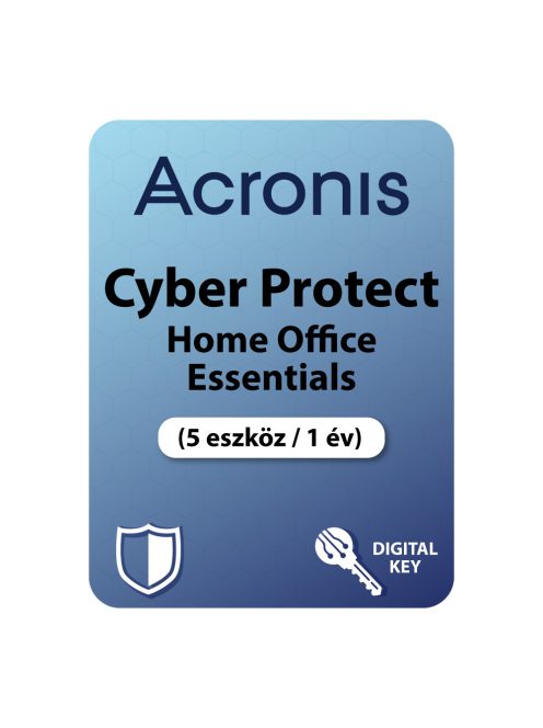 Acronis Cyber Protect Home Office Essentials (5 eszköz /1 év) digitális licence kulcs  letöltés