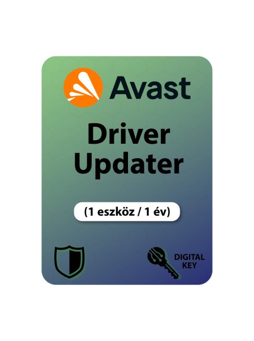 Avast Driver Updater (1 eszköz / 1 év) digitális licence kulcs  letöltés