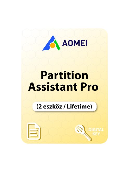 AOMEI Partition Assistant Pro (2 eszköz / Lifetime) 
