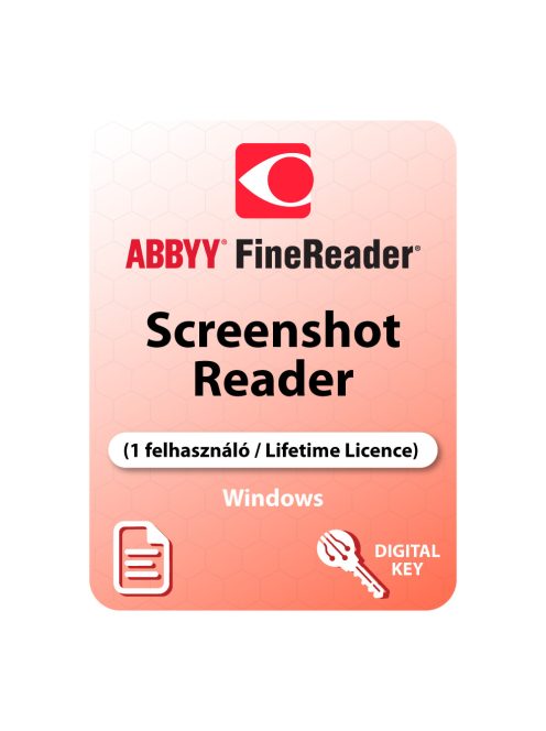 ABBYY Screenshot Reader (1 felhasználó / Lifetime Licence) WIN digitális licence kulcs  letöltés