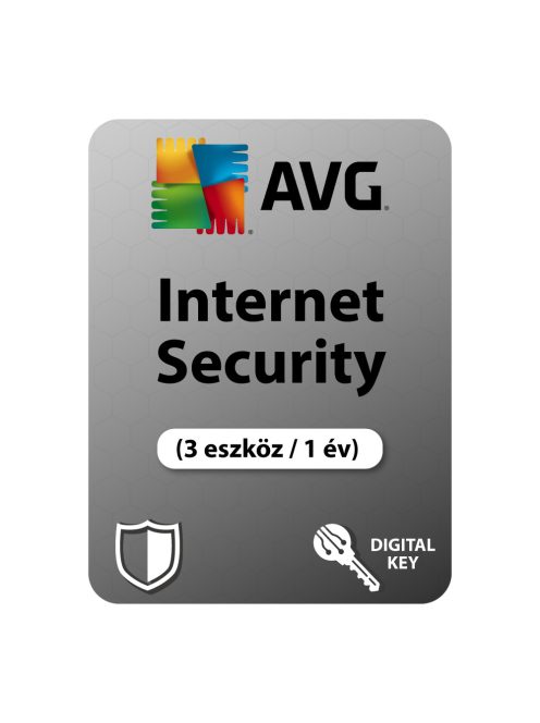 AVG Internet Security (3 eszköz / 1 év) digitális licence kulcs  letöltés