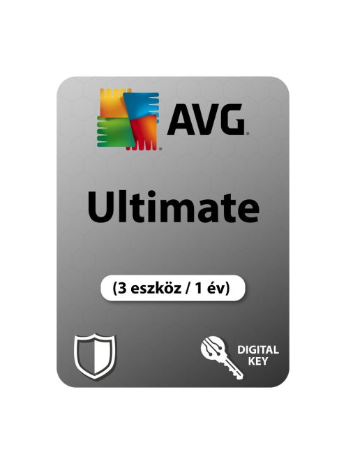 AVG Ultimate  (3 eszköz / 1 év) digitális licence kulcs  letöltés