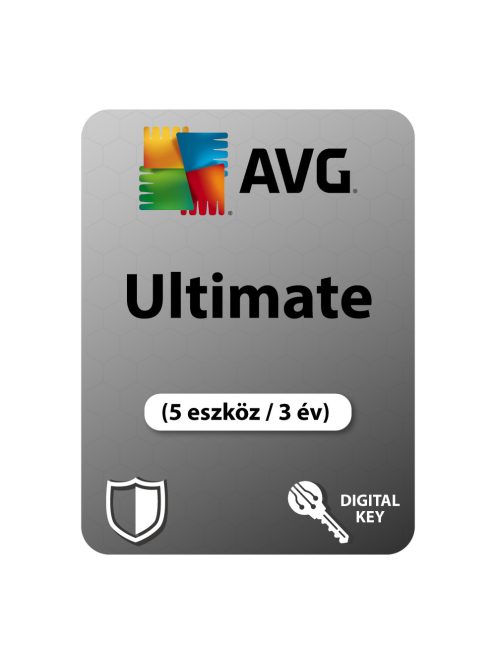 AVG Ultimate  (5 eszköz / 3 év) digitális licence kulcs  letöltés