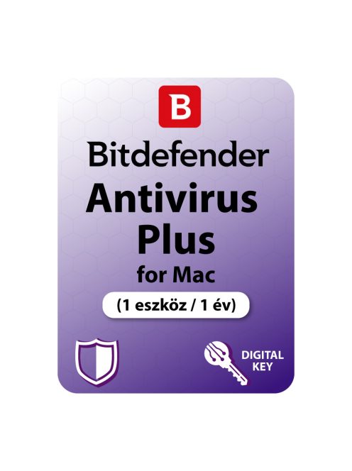 Bitdefender Antivirus for MAC (1 eszköz / 1 év) digitális licence kulcs  letöltés