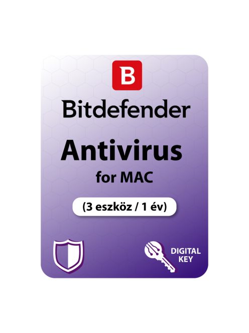 Bitdefender Antivirus (MAC) (EU) (3 eszközs / 1 év) 