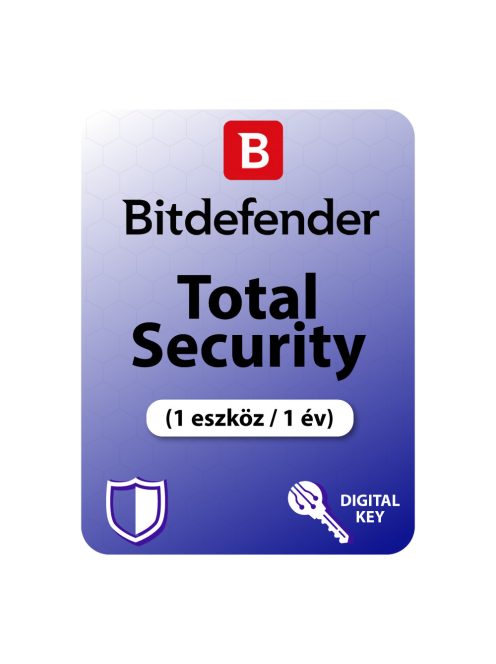 Bitdefender Total Security (1 eszköz / 1 év) digitális licence kulcs  letöltés