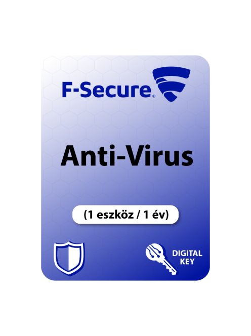 F-Secure Antivirus (1 eszköz / 1 év) digitális licence kulcs  letöltés