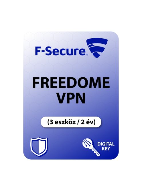 F-Secure Freedome VPN (EU) (3 eszköz / 2 év) digitális licence kulcs  letöltés