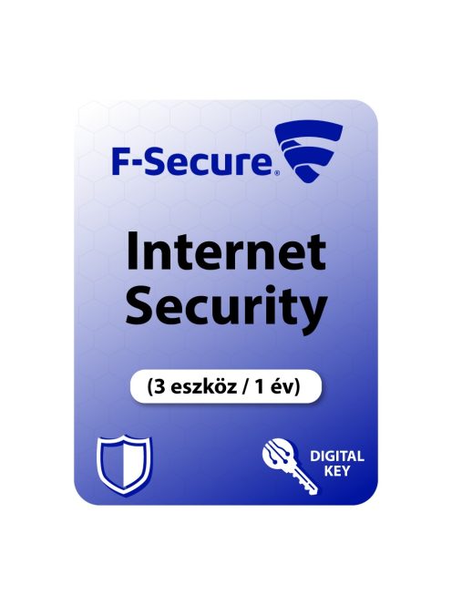 F-Secure Internet Security (3 eszköz / 1 év) digitális licence kulcs  letöltés