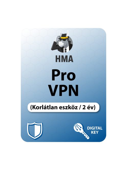 HMA! Pro VPN (Unlimited eszköz / 2 év) digitális licence kulcs  letöltés