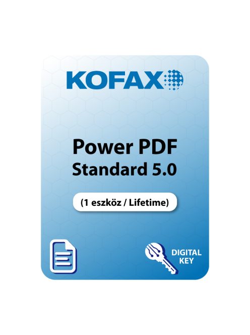 Kofax Power PDF Standard 5.0  (1 eszköz / Lifetime) 