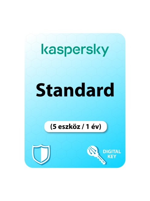 Kaspersky Standard (EU) (5 eszköz / 1 év) digitális licence kulcs  letöltés