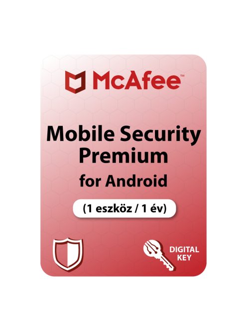 McAfee Mobile Security Premium for Android (1 eszköz / 1 év) digitális licence kulcs  letöltés