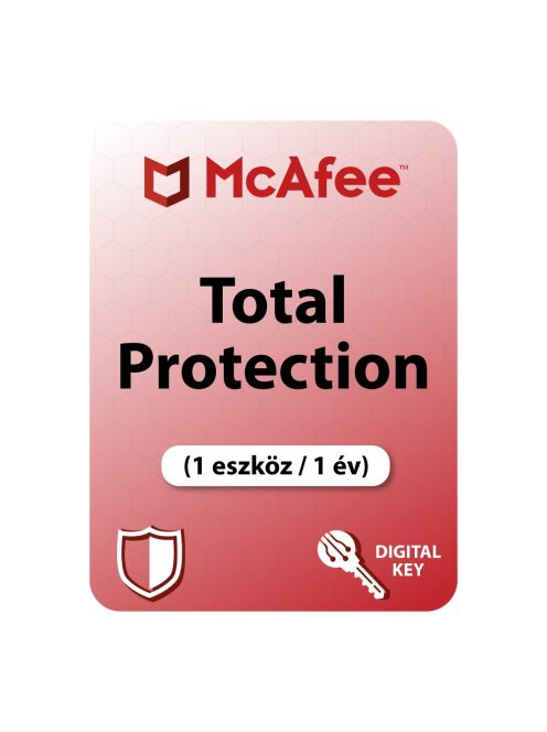McAfee Total Protection (1 eszköz / 1 év) digitális licence kulcs  letöltés