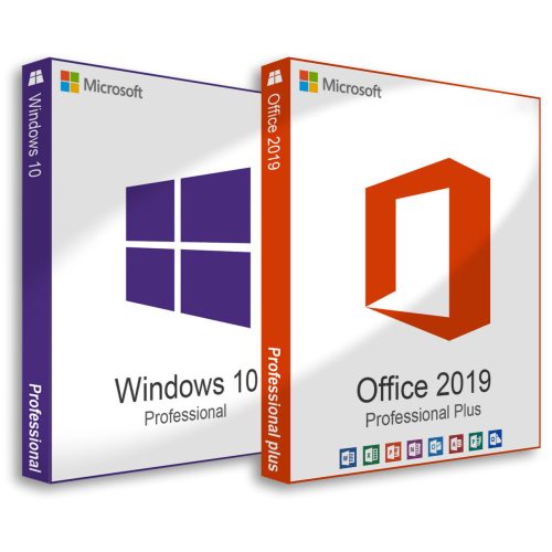 Microsoft Windows 10 Pro (Full Retail) + Microsoft Office 2019 Professional Plus (Költöztethető)