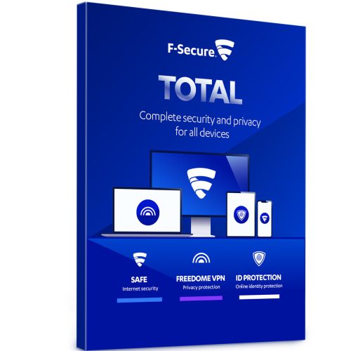 F-Secure Total (EU) (3 eszköz / 1 év) digitális licence kulcs  letöltés