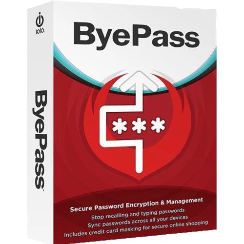 iolo ByePass Password Manager (1 eszköz / 1 év) digitális licence kulcs  letöltés