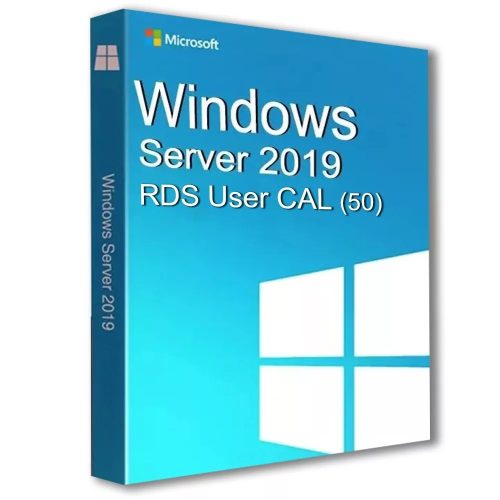 Microsoft Windows Server 2019 RDS User CAL (50 Felhasználó)