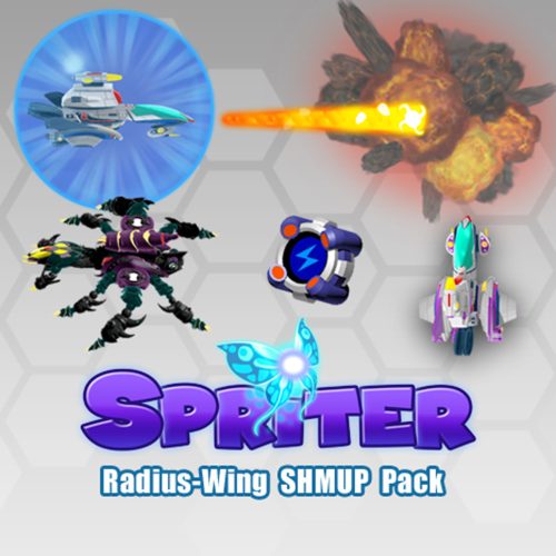 Spriter: Radius-Wing SHMUP Animated Art Pack DLC (1 eszköz / Lifetime) (Steam)