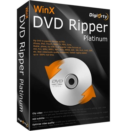 WinX DVD Ripper Platinum (1 eszköz / 1 év)