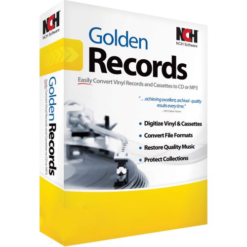 NCH: Golden Records Vinyl and Cassette to CD Converter (1 eszköz / Lifetime)