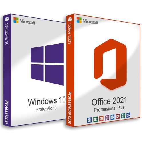 Microsoft Windows 10 Pro (OEM) + Microsoft Office 2021 Professional Plus (Online aktiválás)