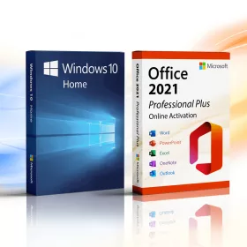   Microsoft Windows 10 Home (OEM) + Microsoft Office 2021 Professional Plus (Online aktiválás)