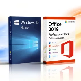   Microsoft Windows 10 Home (OEM) + Microsoft Office 2019 Professional Plus (Online aktiválás)