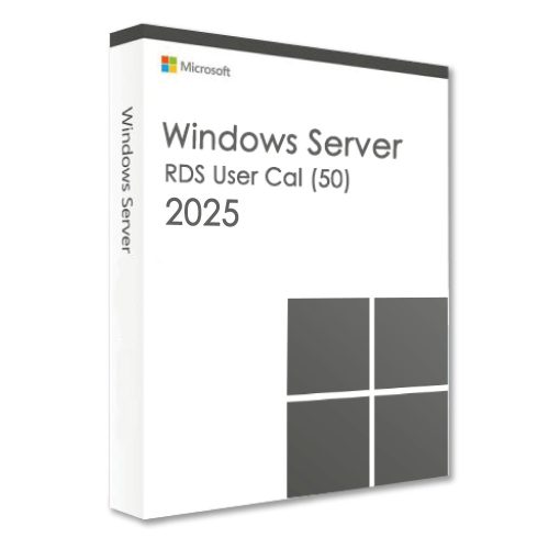 Microsoft Windows Server 2025 Remote Desktop Services User CAL (50 felhasználó)