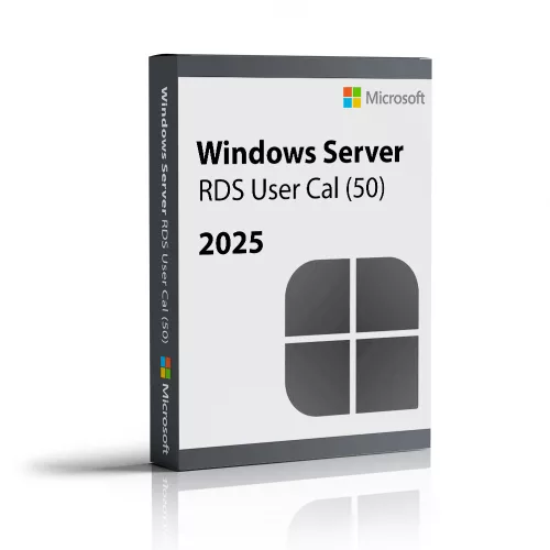 Microsoft Windows Server 2025 Remote Desktop Services User CAL (50 felhasználó)