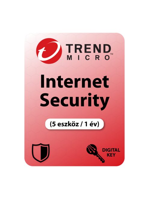 Trend Micro Internet Security (5 eszköz / 1 év) digitális licence kulcs  letöltés