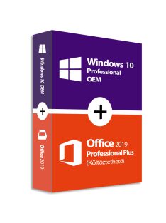 Windows 10 Pro (OEM) + Office 2019 Professional Plus (Költöztethető) Csomagban olcsóbb!