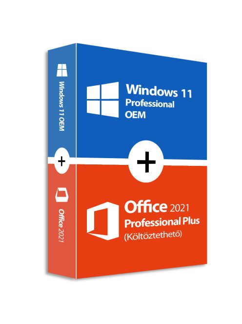Windows 11 Pro (OEM) + Office 2021 Professional Plus (Költöztethető)