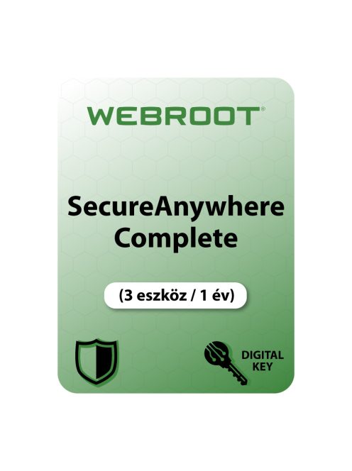 Webroot SecureAnywhere Complete (3 eszköz / 1 év) digitális licence kulcs  letöltés
