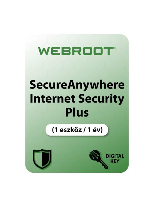 Webroot SecureAnywhere Internet Security Plus (EU) (1 eszköz / 1 év) digitális licence kulcs 